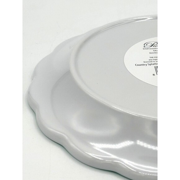 Pioneer Woman Set of 5 100% Melamine Appetizer Plates Country Splatter Teal NWT - Picture 7 of 12